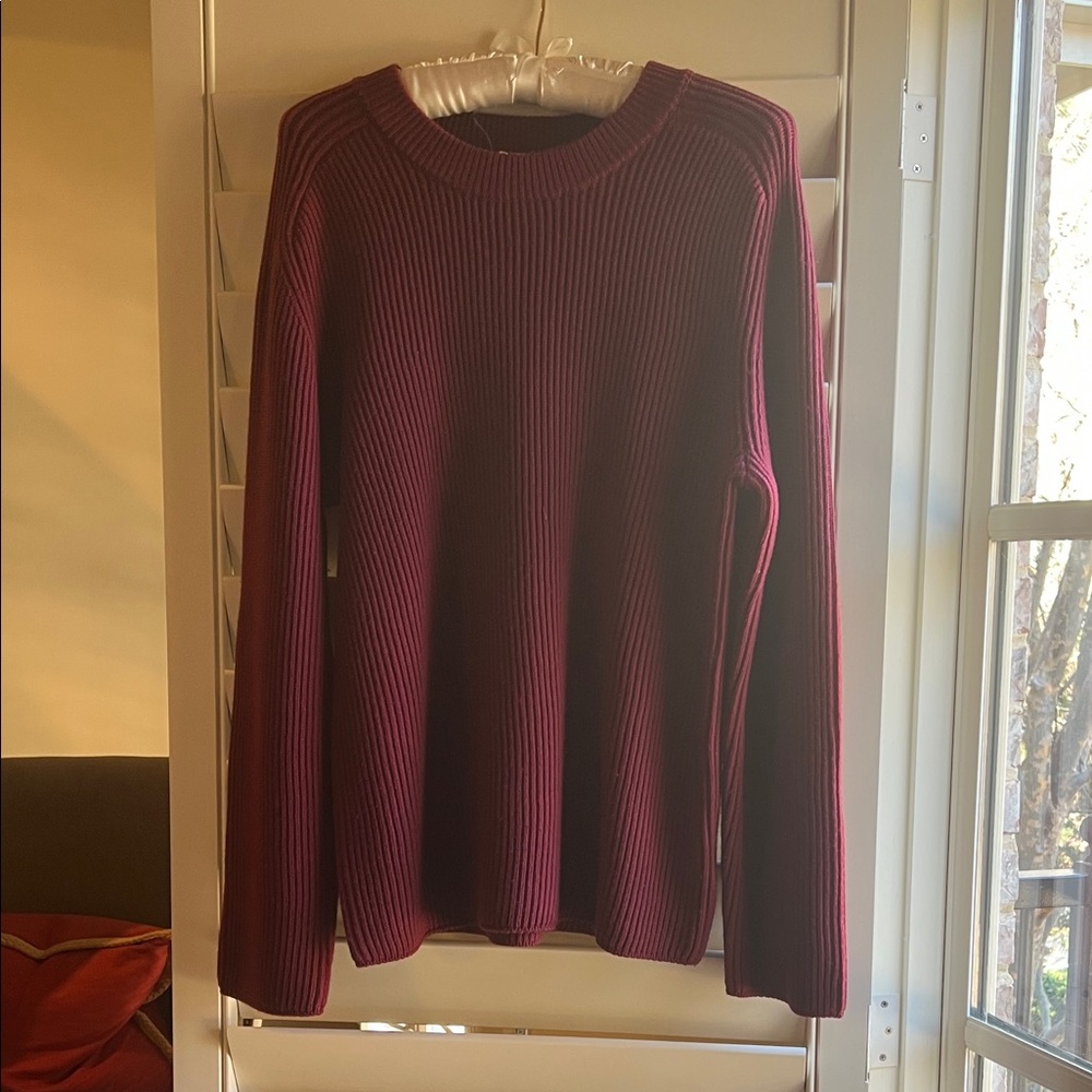 MICHAEL Michael Ribbed Merino Wool Sweater